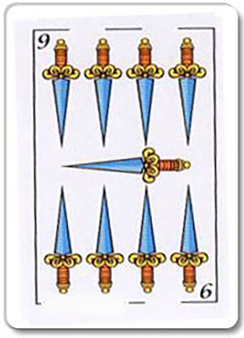 nueve espadas significado